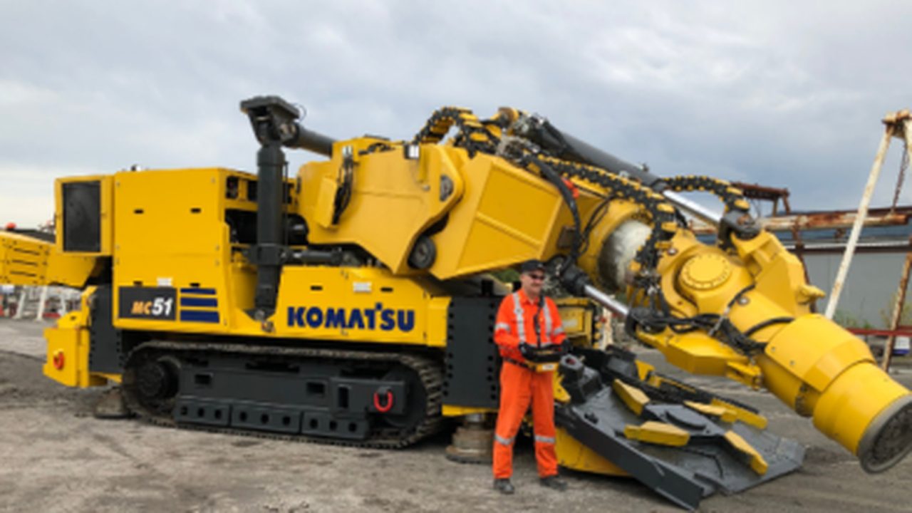 Komatsu’s new MC51 hard rock mining machine