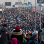 Anti-Rio Tinto demonstrators in Belgrade Protest over Controversial Lithium Mine