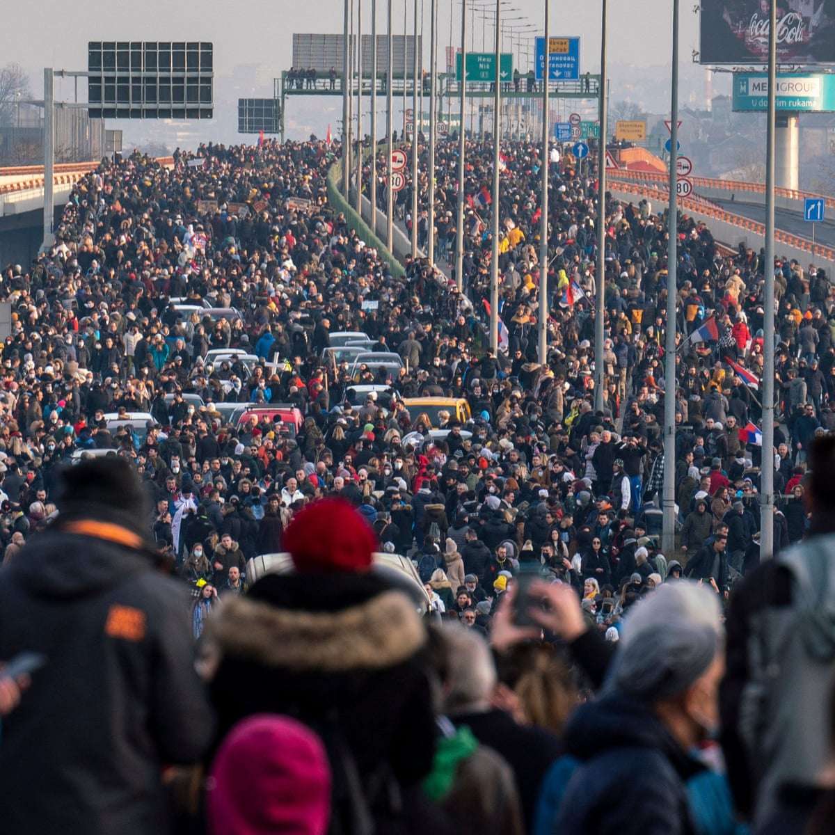 Anti-Rio Tinto demonstrators in Belgrade Protest over Controversial Lithium Mine