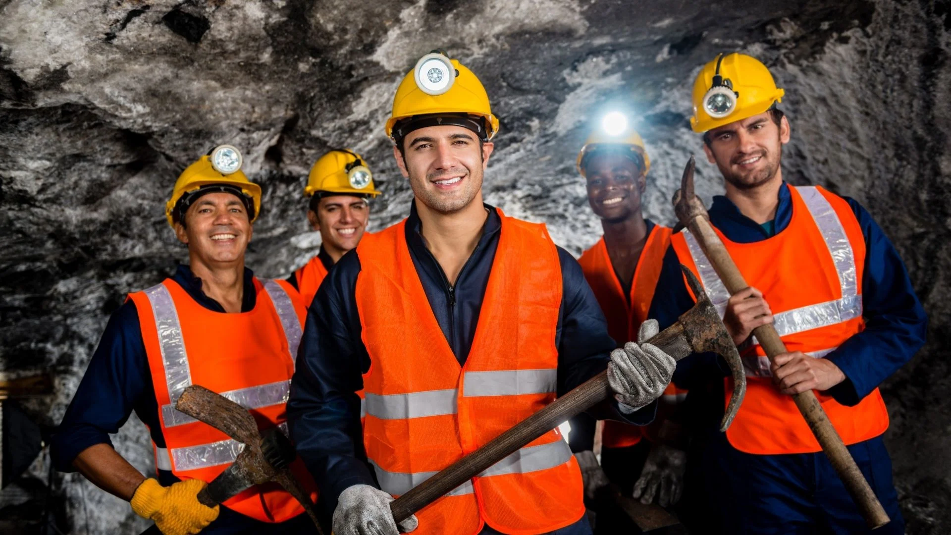 Mining workers