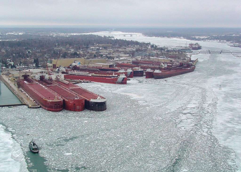 Great lakes winter shipping.