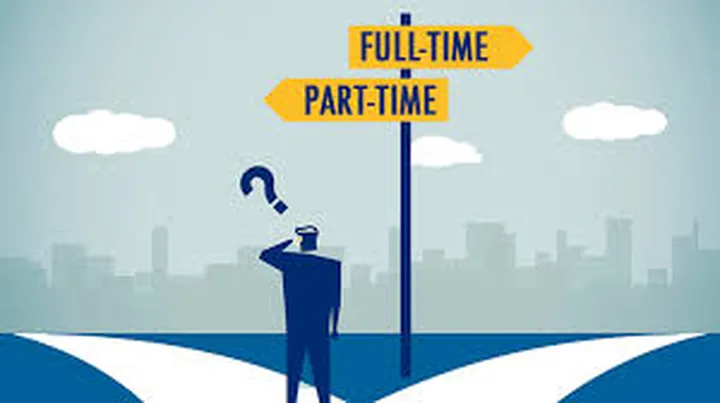 Full-time jobs Vs part-time jobs