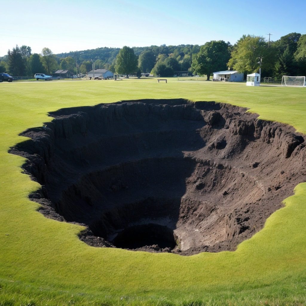 Sinkhole in Alton