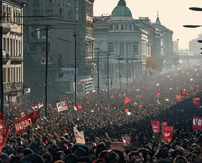 Lithium Belgrade Protest