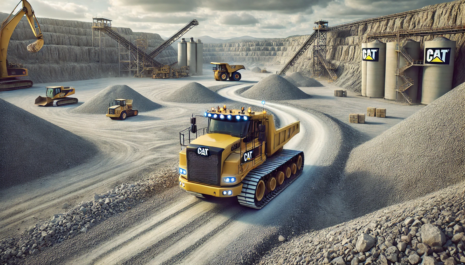 autonomous Caterpillar 777 truck
