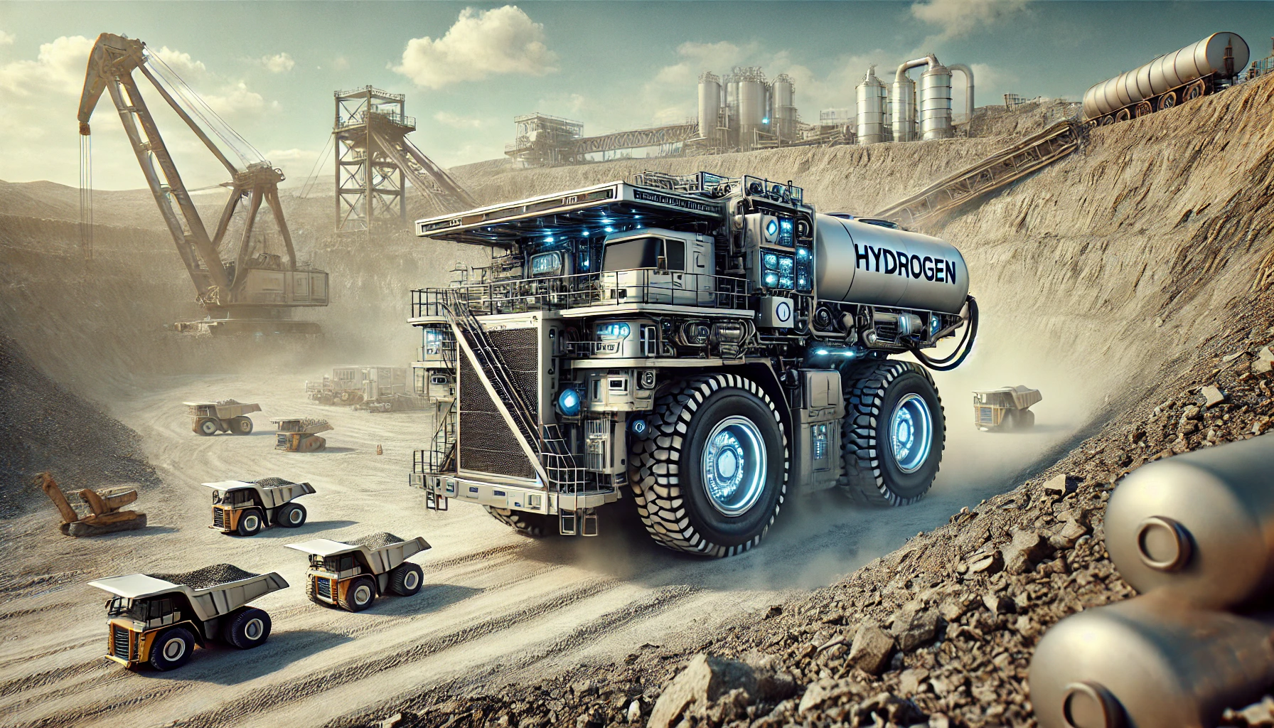 hydrogen-powered mining truck
