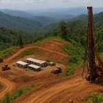 Solaris Warintza project site in Ecuador with copper exploration activity