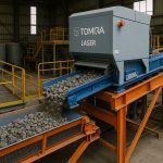 TOMRA LASER ore sorter operating at Vertex Minerals' Hill End gold project