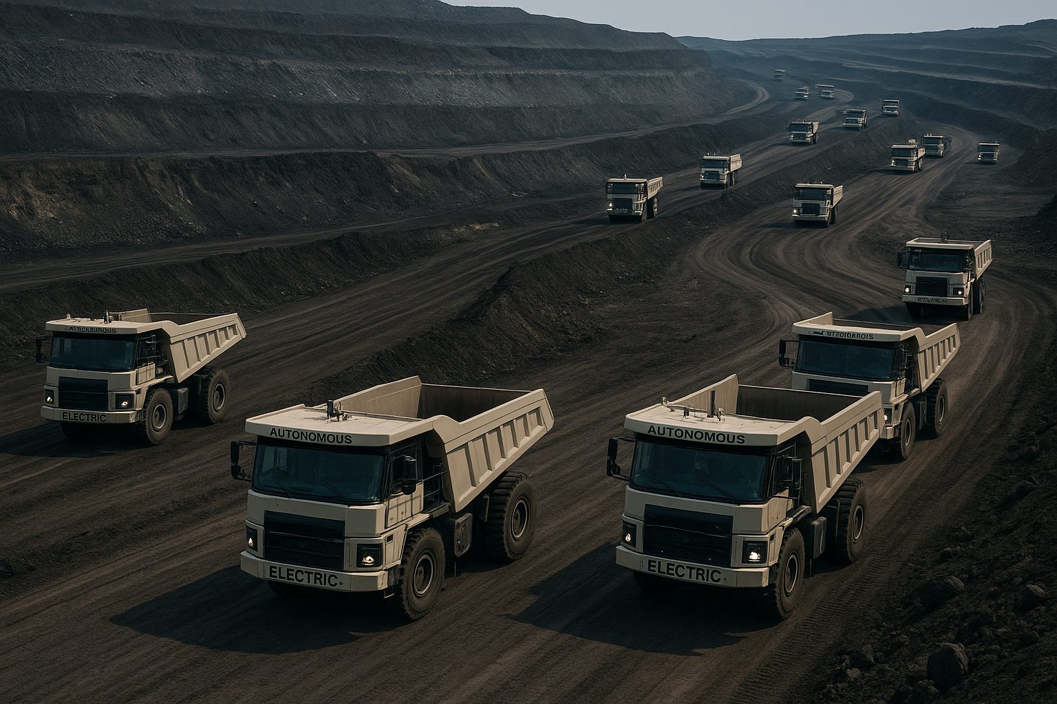 autonomous electric mining trucks