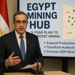 Minister Karim Badawi outlines Egypt mining hub strategy during a press conference