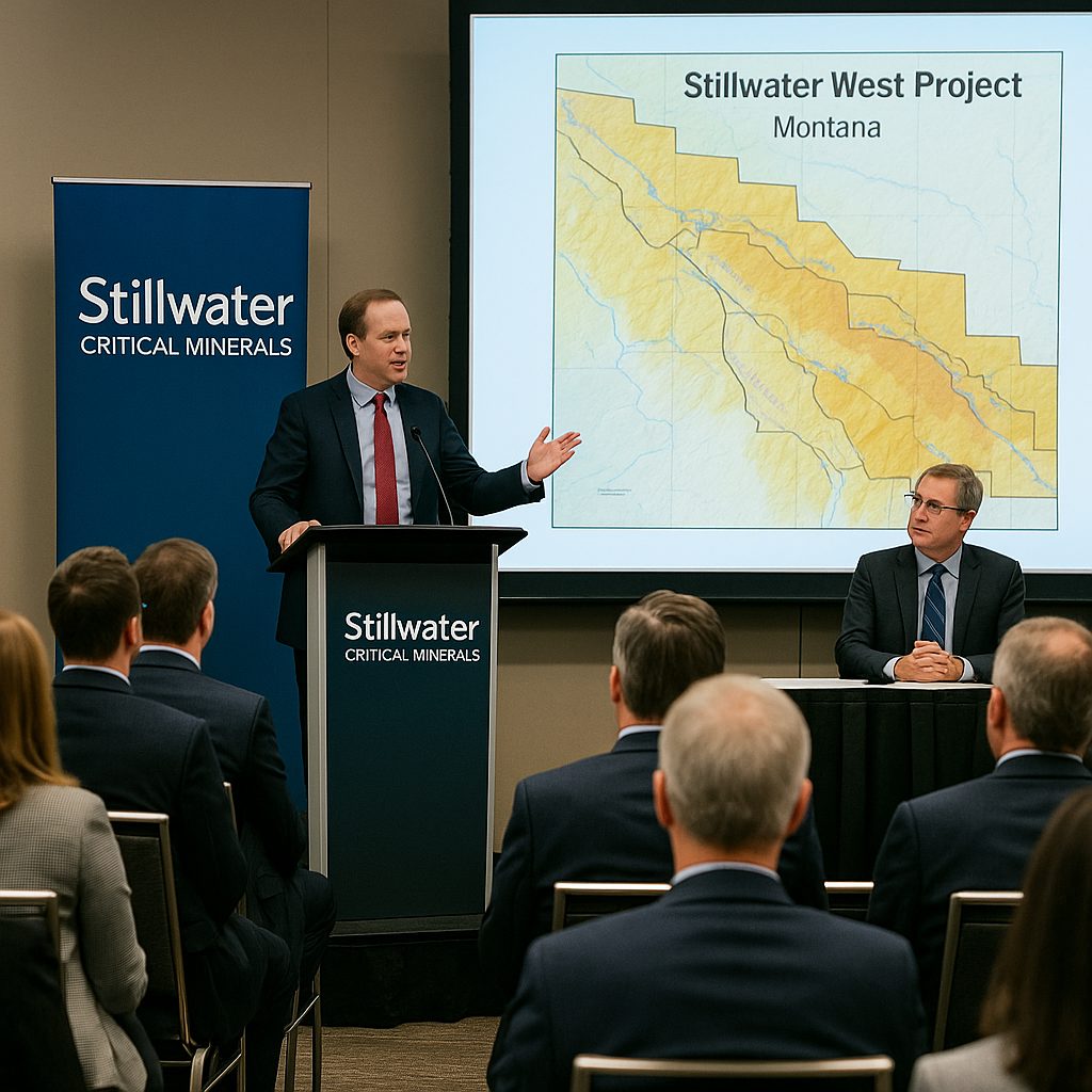 Stillwater Critical Minerals presenting Stillwater West project at Quebec mining conference