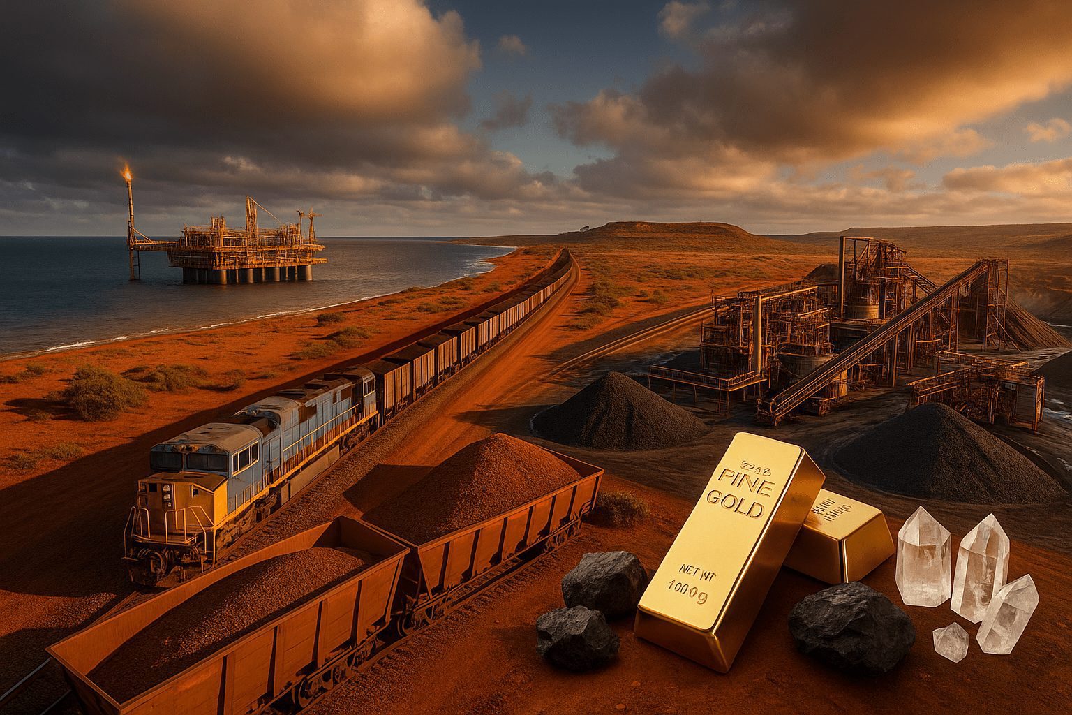 Australia mineral exports reached AU$415B in 2023/24.