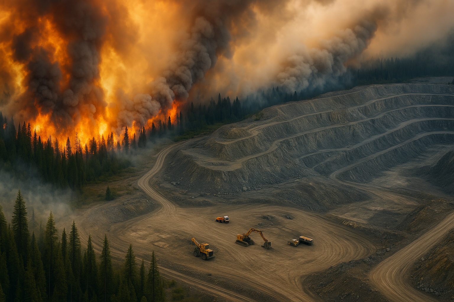 Canadian wildfires disrupt mining operations across key regions