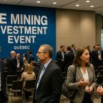Investors and mining executives at HE Mining Investment Event in Québec City exploring mining sector opportunities