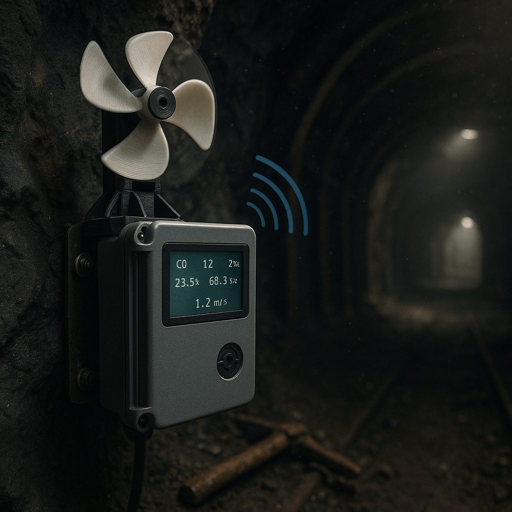 TENG mine safety sensor