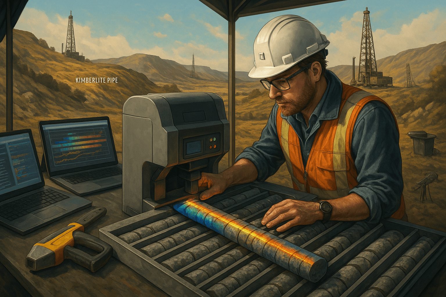 continuous geochemical scanning