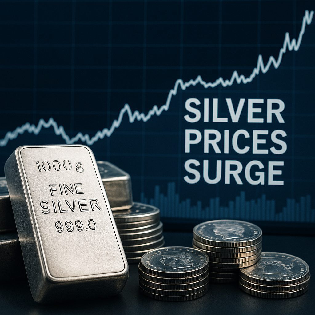 Silver prices surge above $36 per ounce driven by strong investor demand