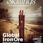 Skillings Mining Review — July 2025 cover; free mining magazine issue on lithium push, deep-sea mining, uranium return, gold outlook, iron & steel data.