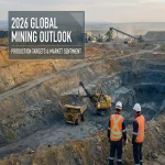 Global mining outlook 2026 showing copper production and supply constraints