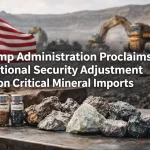 US critical mineral import policy