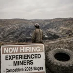 Underground coal miner at work highlighting the coal labour shortage in 2026