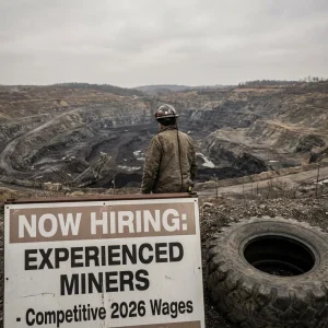Underground coal miner at work highlighting the coal labour shortage in 2026