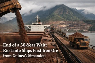 Simandou iron ore first shipment