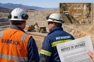Nevada Gold Mines default notice 2026