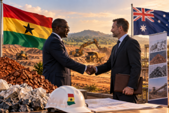 Ghana critical minerals mining landscape with lithium and industrial mining