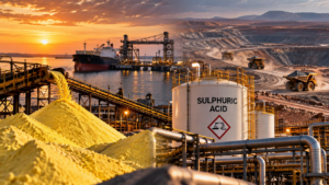 Sulphuric acid supply risks for copper and nickel processing at a critical minerals mine