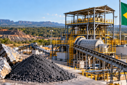 Brazilian Rare Earths’ Camaçari pilot plant supporting rare earth beneficiation and processing tests for the Monte Alto project.