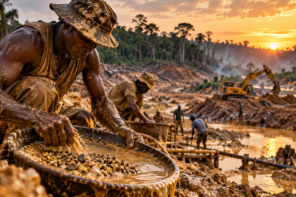Artisanal mining activity illustrating mineral traceability and illegal mining risks