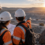 Mining engineers at an open-pit mine representing the US critical minerals workforce