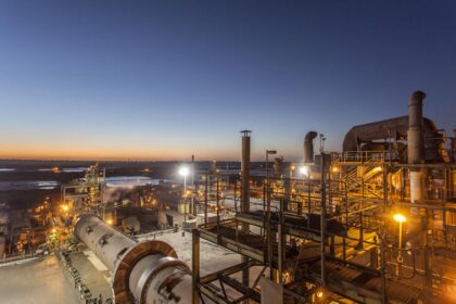 Industrial mineral-sands processing equipment illustrating infrastructure relevant to Tronox’s proposed rare-earth project.