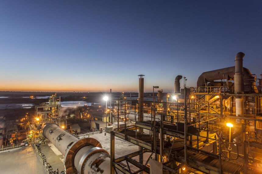 Industrial mineral-sands processing equipment illustrating infrastructure relevant to Tronox’s proposed rare-earth project.