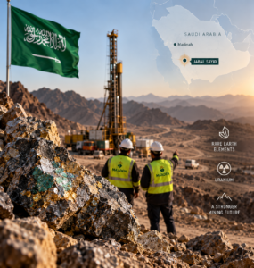 Jabal Sayid rare earth and uranium-bearing ore deposit in Saudi Arabia