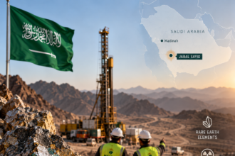 Jabal Sayid rare earth and uranium-bearing ore deposit in Saudi Arabia