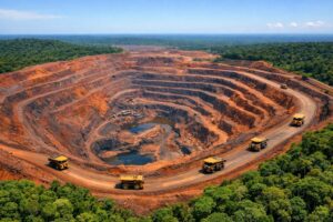 Large-scale mining operations representing the world’s largest listed mining companies in 2026