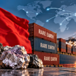 Rare earth mineral samples representing China’s rare earth exports and global critical-minerals supply chains.