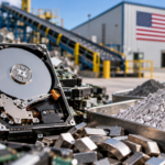 Rare earth recovery from end-of-life hard drives for domestic critical minerals supply.
