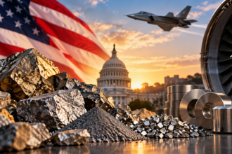 Critical minerals and aerospace materials representing US strategic supply-chain security.